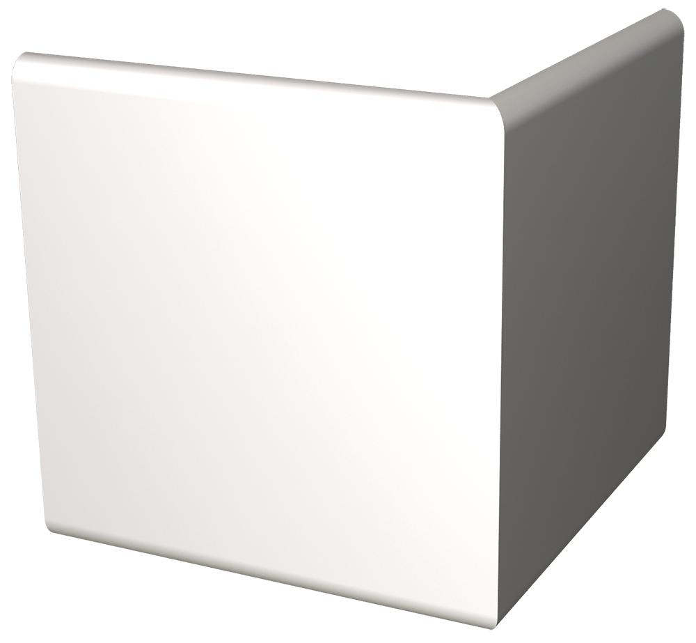 Perfil paracops angle exterior de fibra blanca