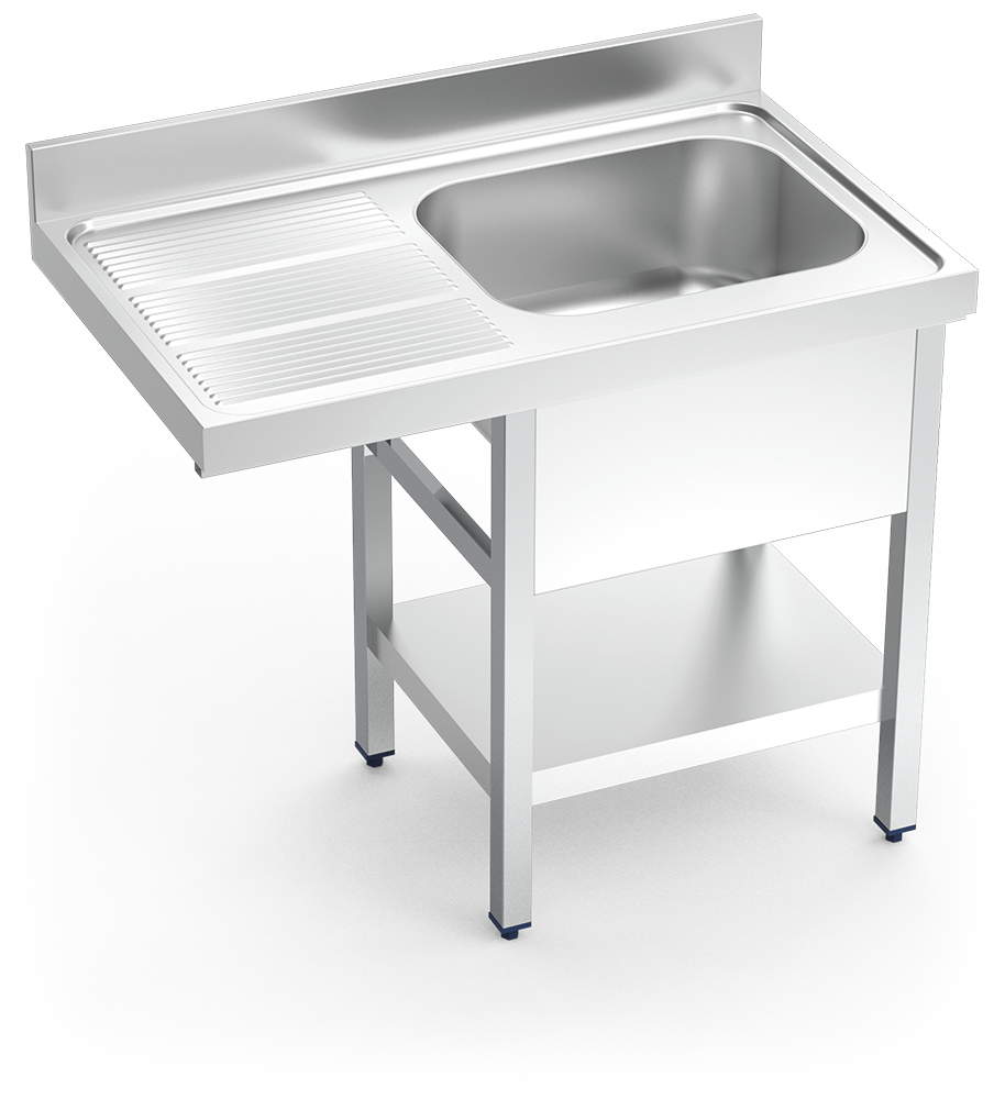 Aigüera *inox per a rentavaixella seriï 700 1 cubeta 1 escorredora esquerra