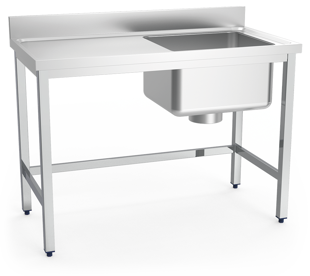 Fregadero inox especial para escayolas cubeta a derecha