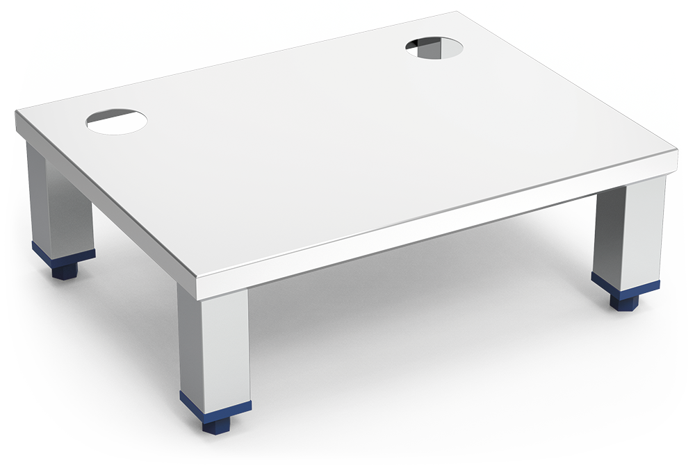 Elevador inox de fondo de fregaderos