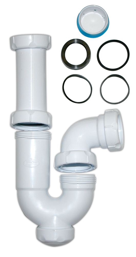 Sifón de desagüe para lavamanos 1 1/2"