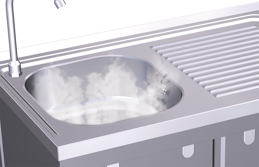 Opció d'aigua calenta per a aigüeres autònomes automàtiques (054240 / 054242)