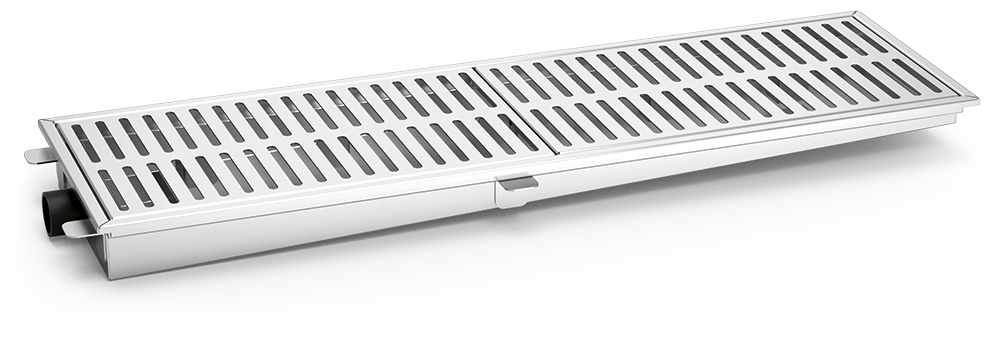 Canal col·lector industrial per a interiors en acer inoxidable