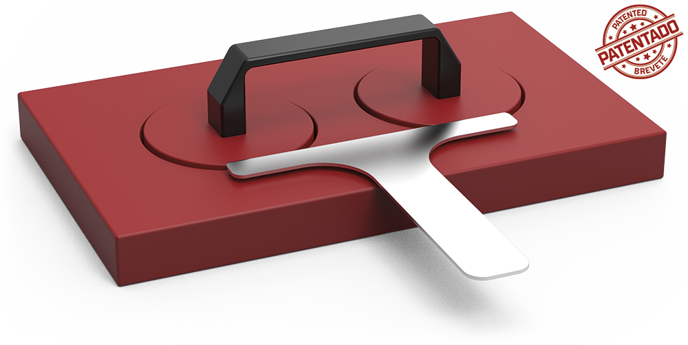 Aixafa hamburgueses higiènic doble *ø100 mm.