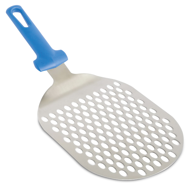 Paleta oval en acero inox perforada