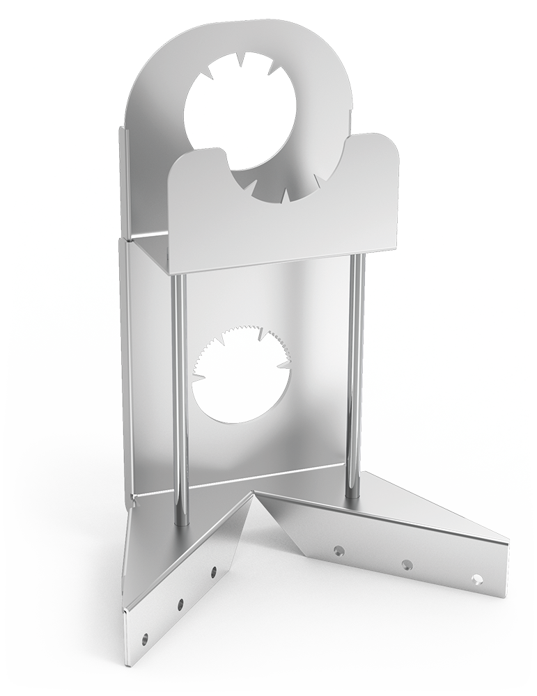 Jamonero para adosar a tajo con madera