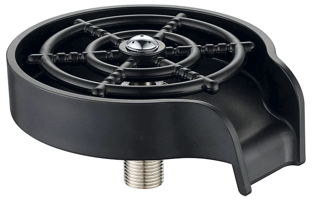 Enjuagador de vasos y jarras a presión para fregadero