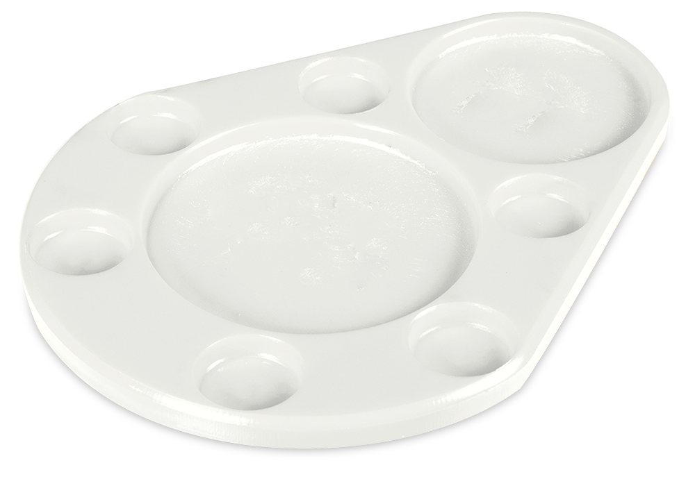 Salsera de diseño estilo elipse 6 salsas