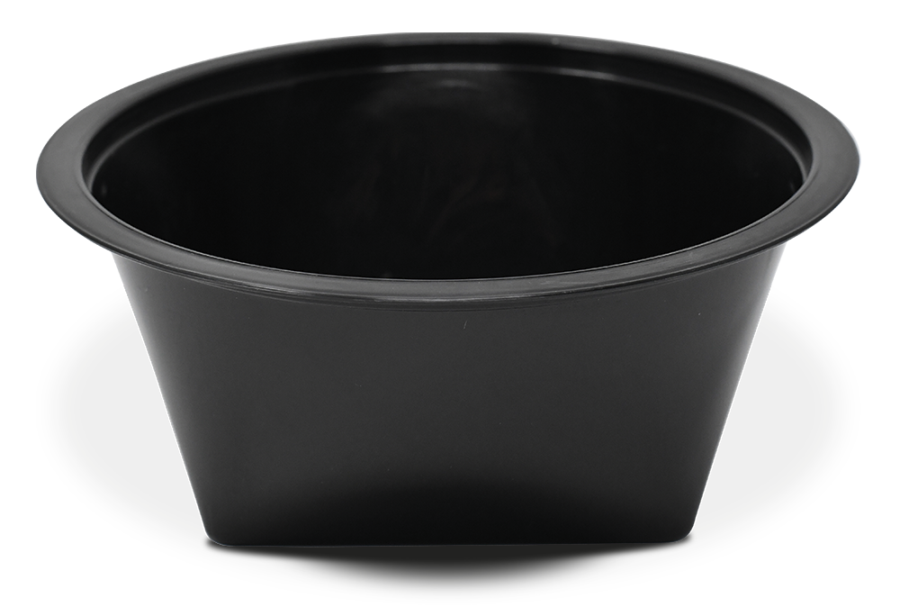 Envàs *take *away o *delivery rodó amb tapa