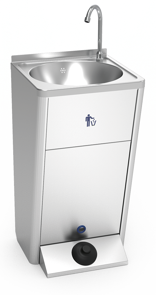 Rentamans enregistrable portàtil autònom amb bomba polsador