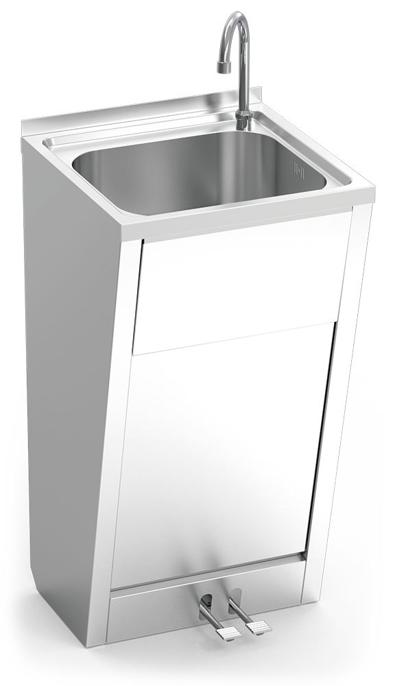 Rentamans enregistrable amb doble pedal aigua freda i calenta