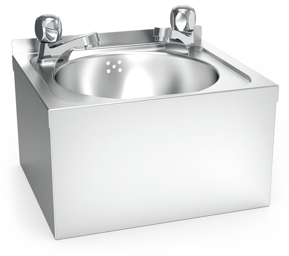 Lavamanos mural dos aguas serie XS agua fría y caliente