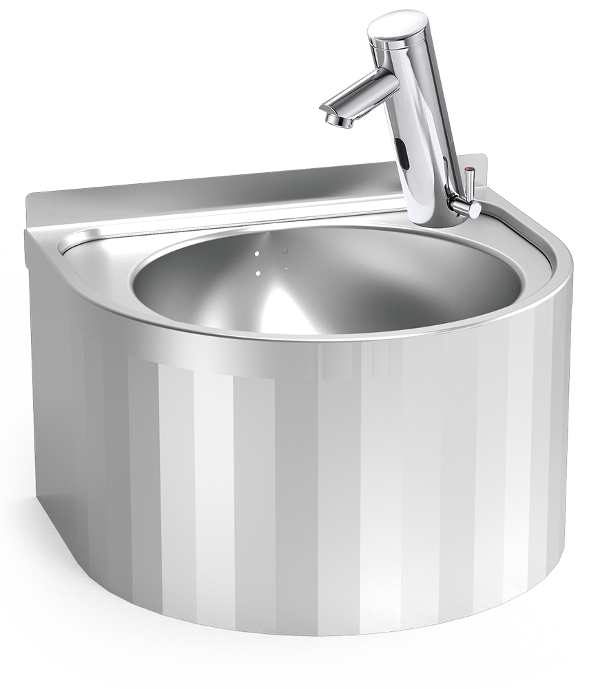 Lavamanos mural electrónico con selector de temperatura