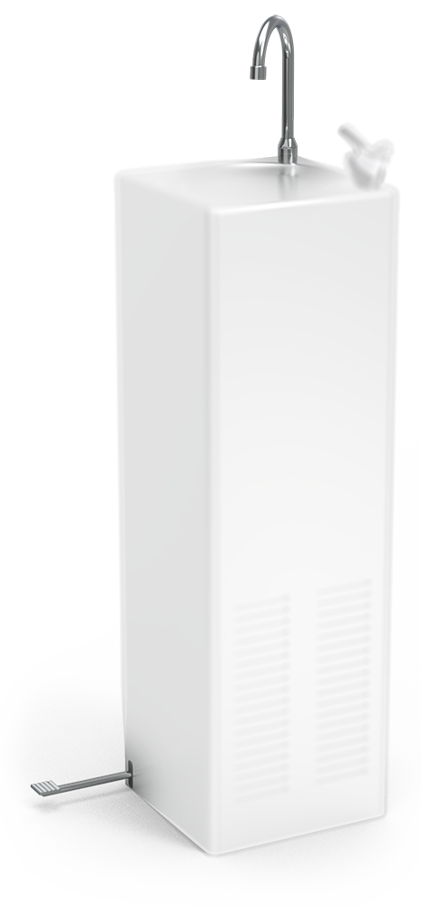 Pedal de accionamiento y llenajarras sin pulsador opcionales para fuente 464206