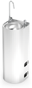 Fuente de columna electrónica inoxidable de agua fría