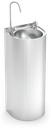 Font d'aigua de columna amb aixeta electrònica sense contacte