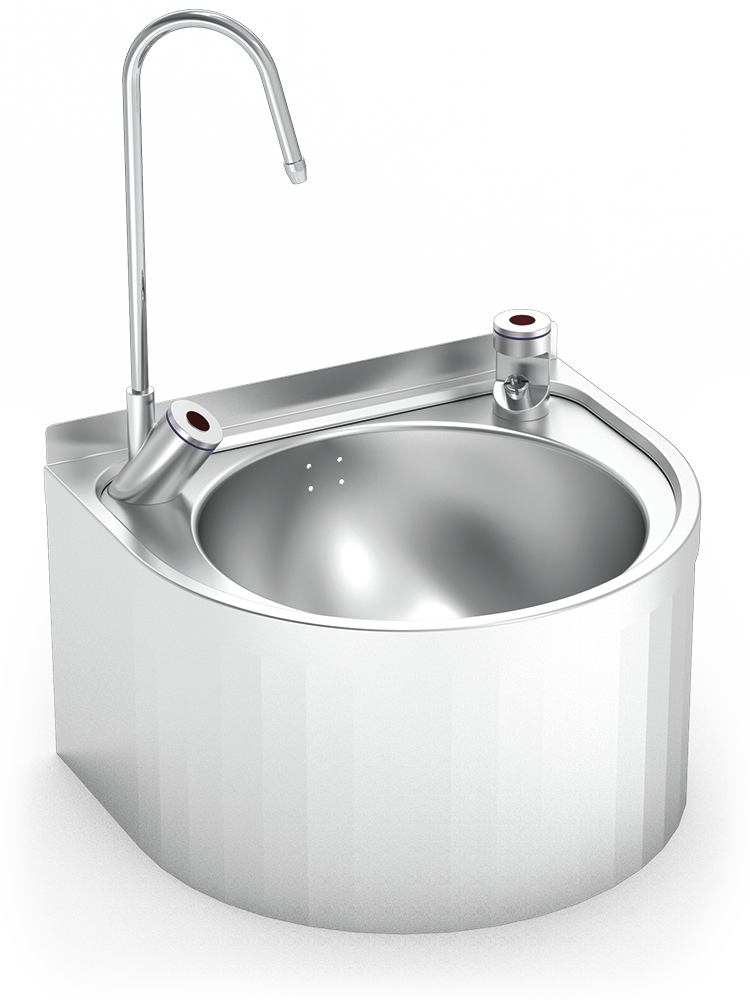 Fuente de agua mural con grifo electrónico sin contacto