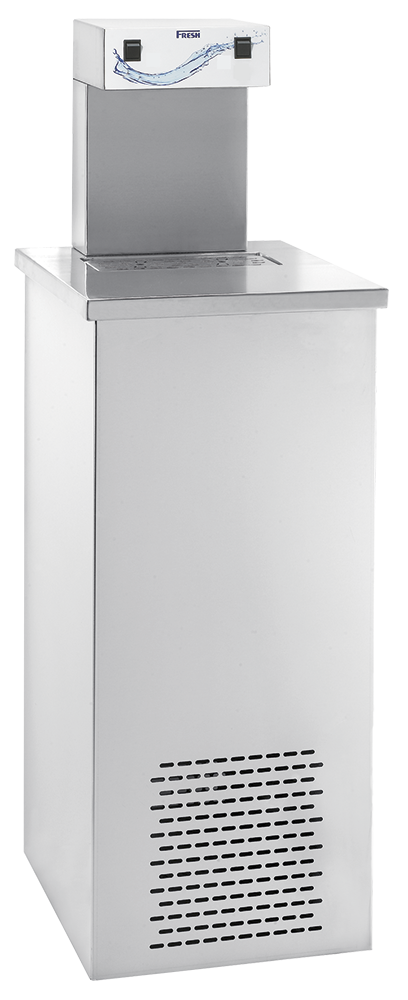 Font mural *inox de cantonada