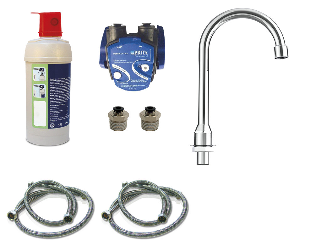 Sistema filtrador de agua con caño