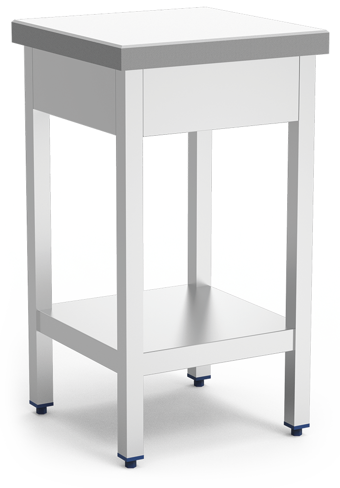 Tajo de trossejament amb fibra blanca amb faldó i *entrepaño