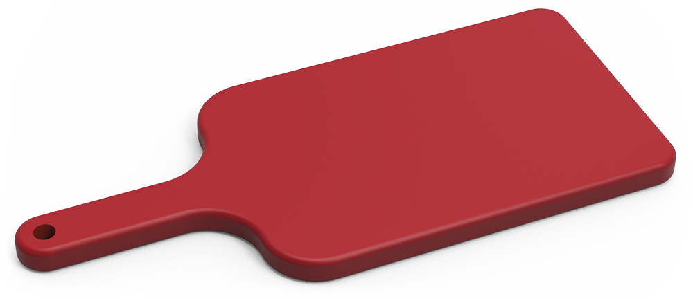 Tabla / fibra para cortar con mango