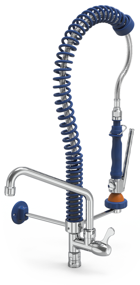 Grifo ducha extra-bajo con caño Serie Basic