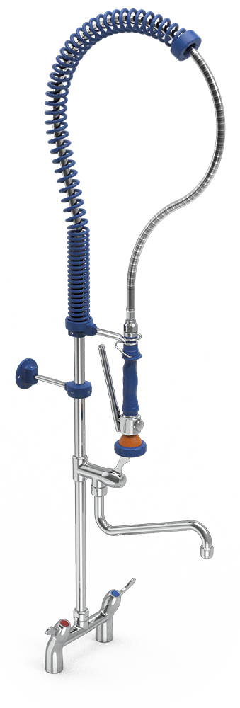 Grifo ducha doble entrada con caño Serie LV