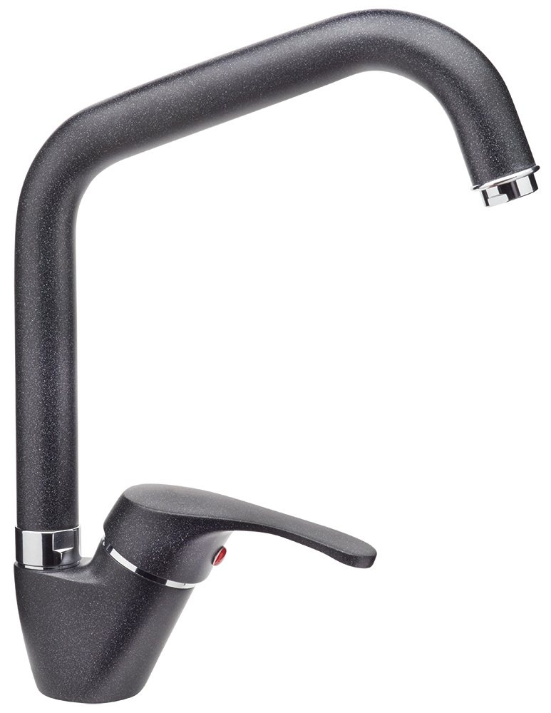 Grifo de cocina negro efecto granito