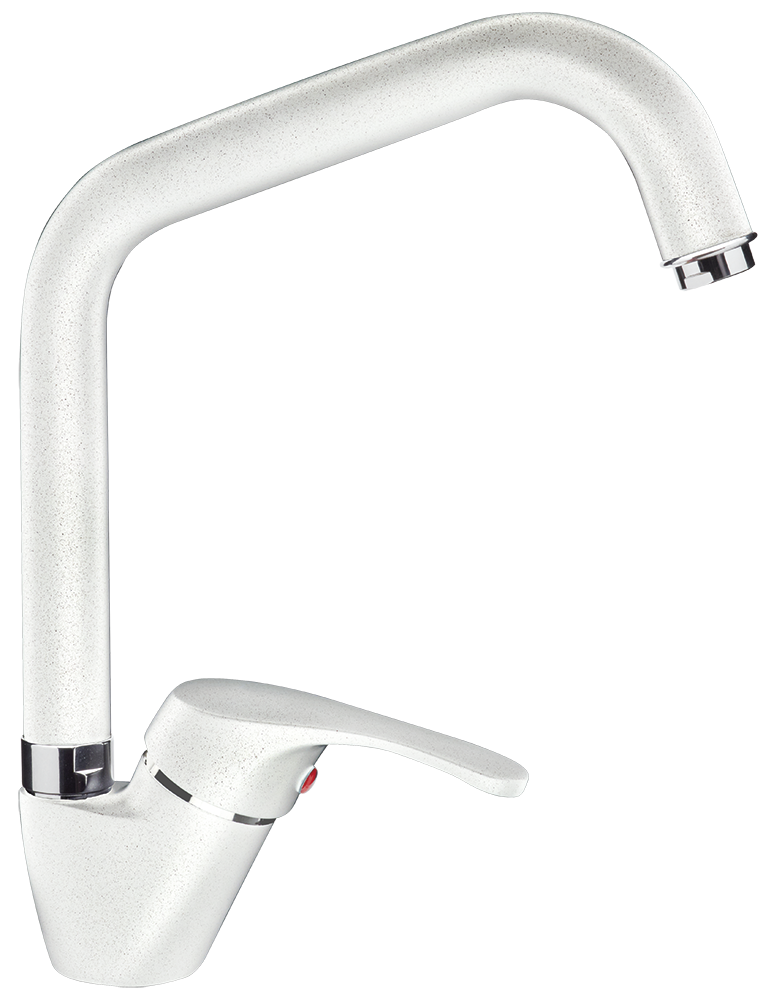 Grifo de cocina blanco efecto granito