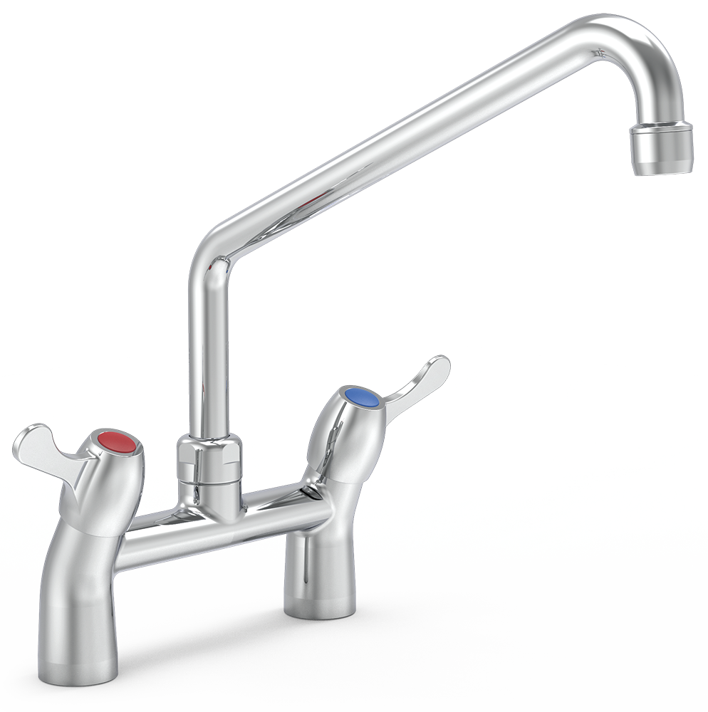 Grifo mezclador con mandos de 1/4 de vuelta