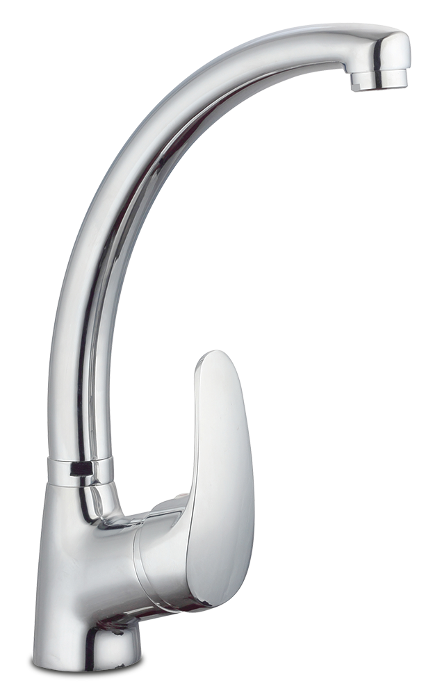 Grifo monomando sobremesa caño alto para fregadero