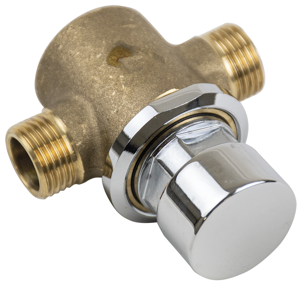 Polsador cromat no temporitzat