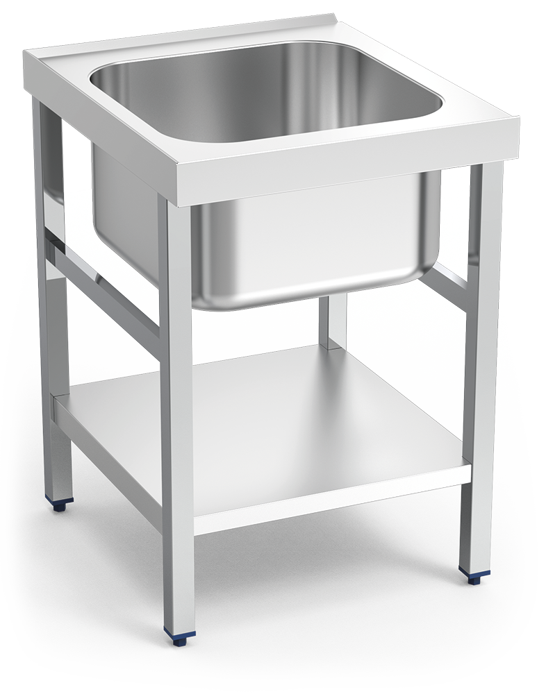 Mesa con fregadero pre-lavado o de entrada para lavavajillas