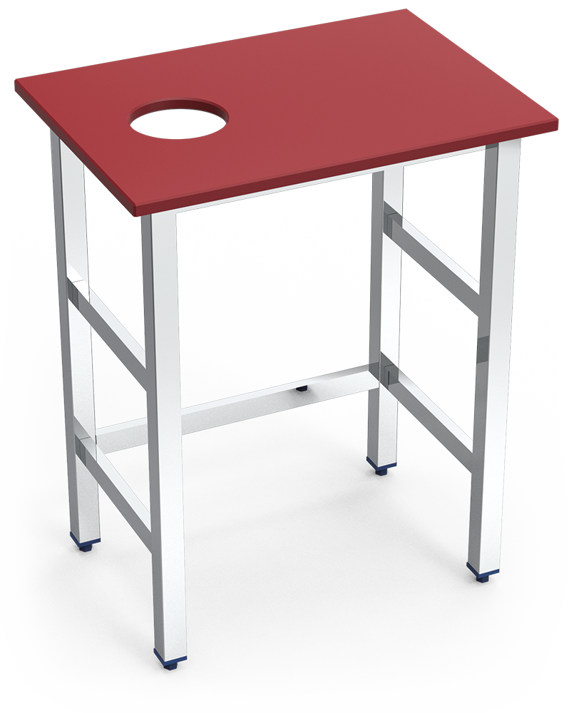 Posat pescater vermell model senzill