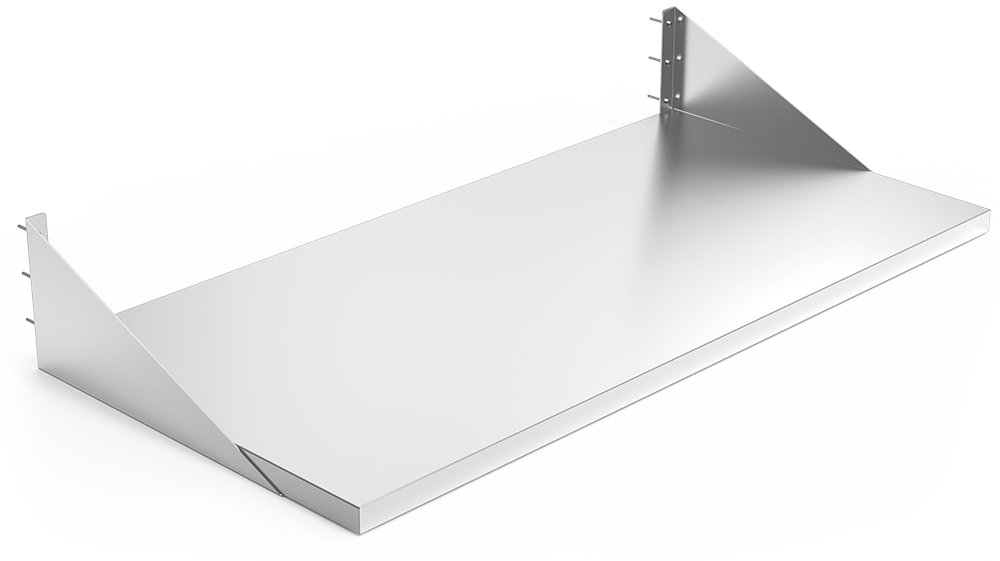 Mesa *inox mural amb cartel·les