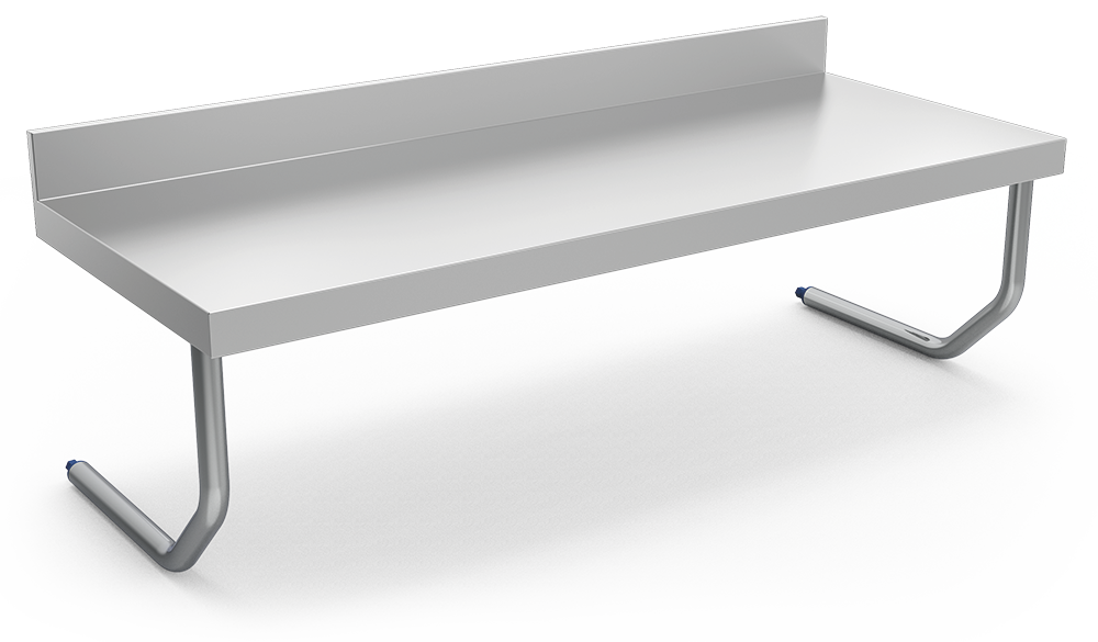 Mesa mural inox a pared