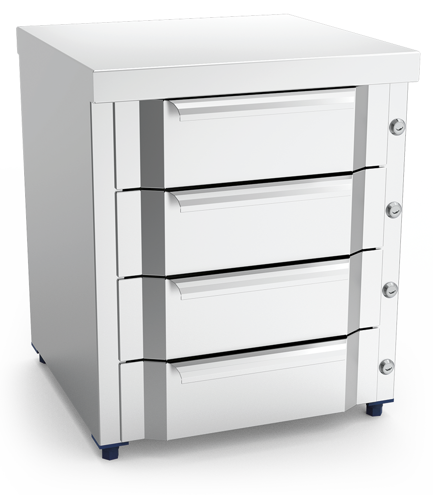 Box modular *inox amb quatre calaixos