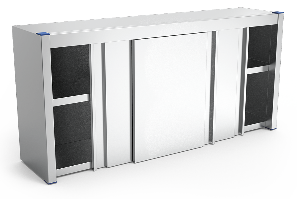 Armario inox de puertas correderas