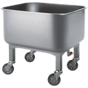 Carro de rentada en acer inoxidable