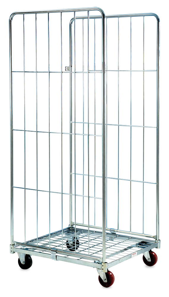 Carro de transporte semi-cerrado