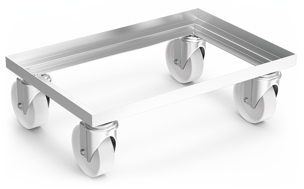 Plataforma rodante acero inoxidable Euronorm 600x400