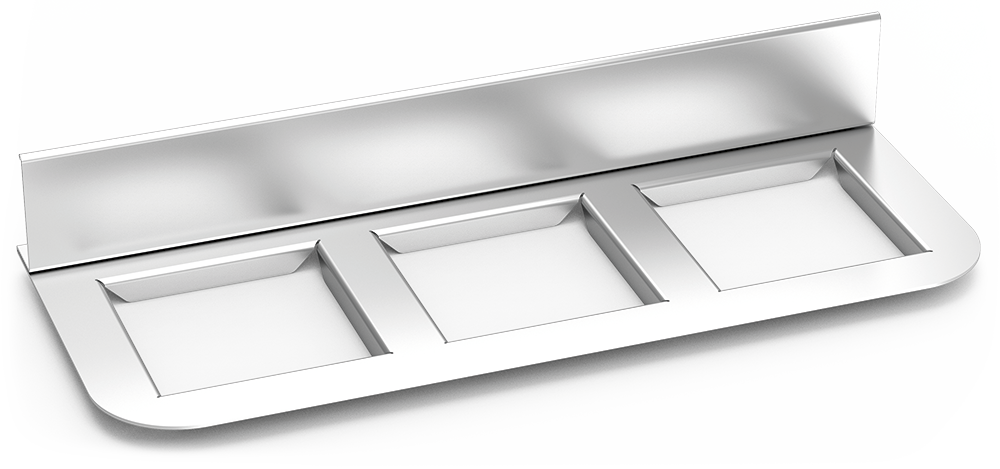 Adaptador de *cestillos *cuberteros per a carro de servei