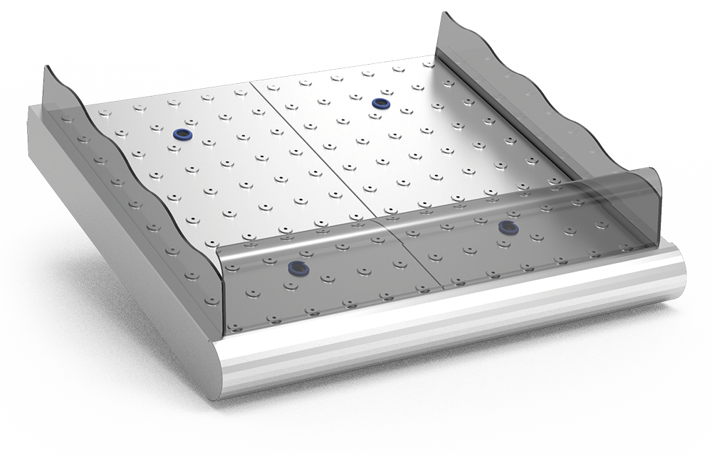Taulell de peixateria 1 m sense suports