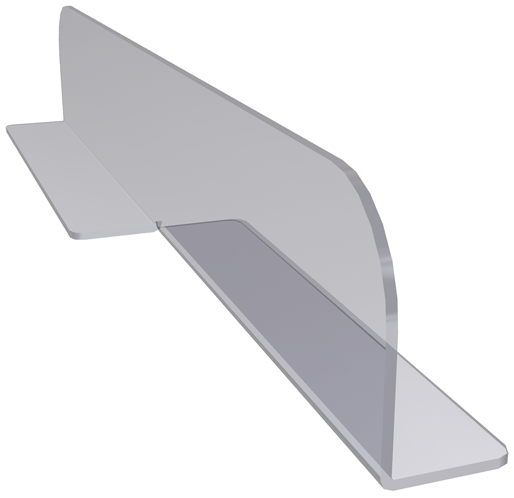 Separador de plàstic transparent per a taula de marisc