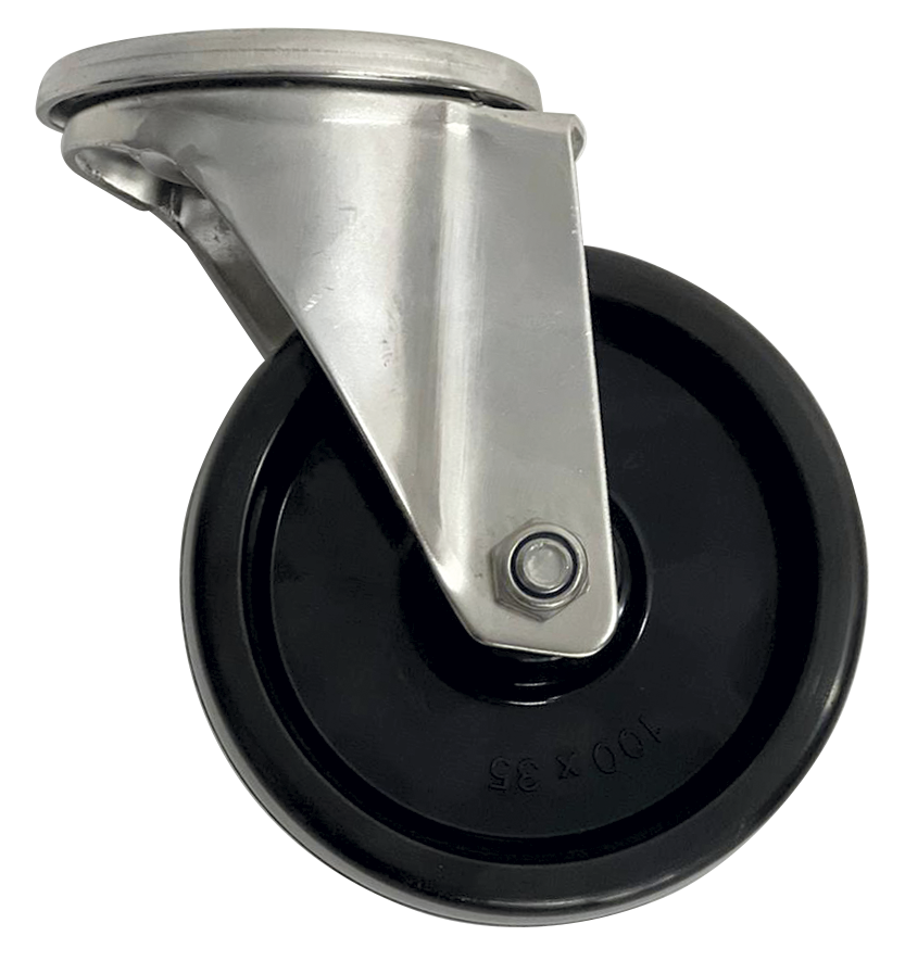 Roda anticalòrica en acer inoxidable *ø100 mm.