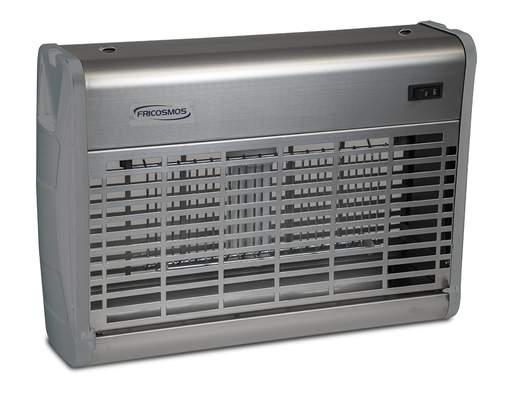Exterminador de insectos inox mediante parrilla eléctrica 50 m2 serie UK-50 LED (sustituye al 485844)