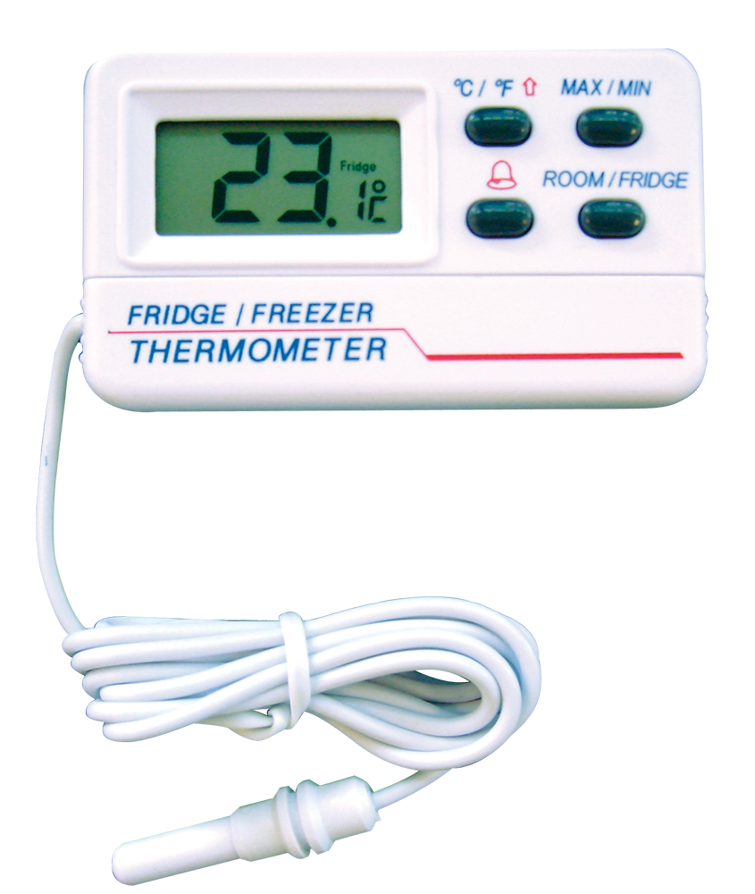 Termómetro digital con sonda para frigorífico-congelador