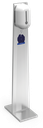 Columna inox de desinfección para gel hidroalcohólico