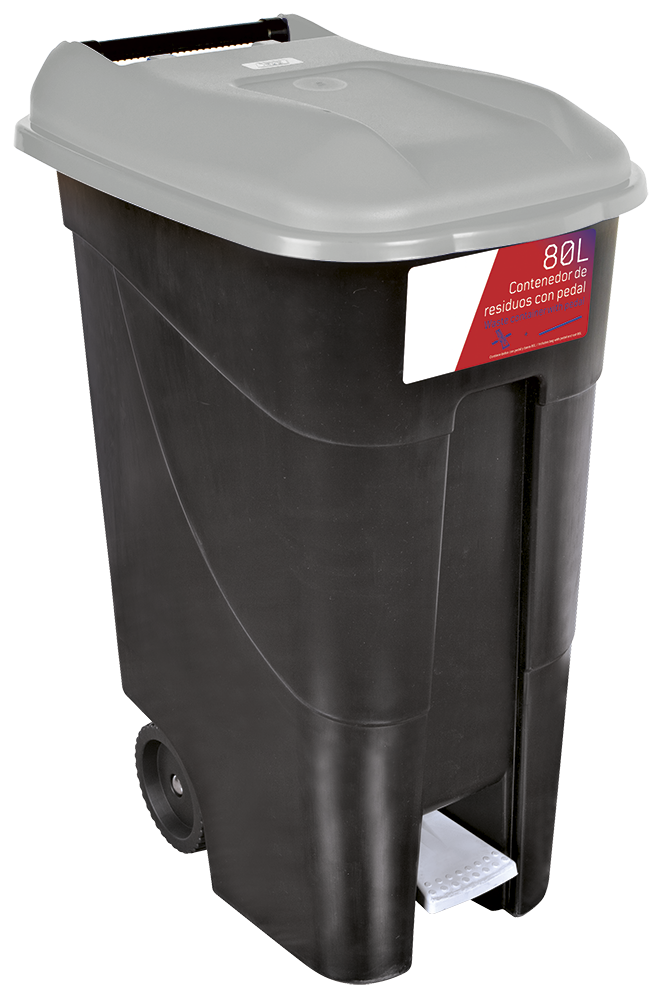 Contenedor de desperdicios 80L serie GO Gris