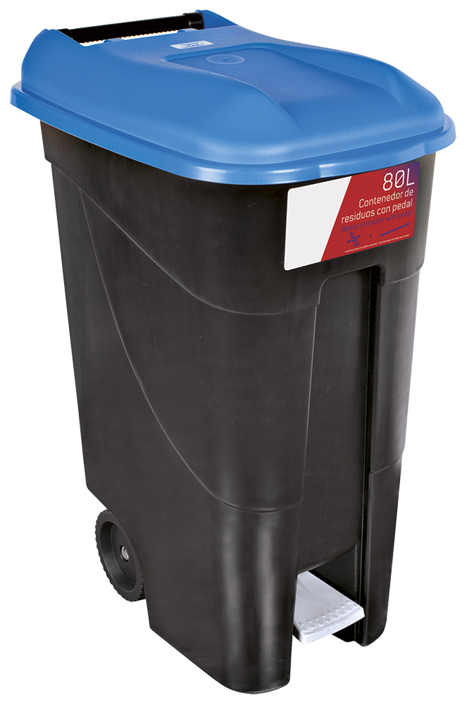 Contenedor de desperdicios 80L serie GO Azul